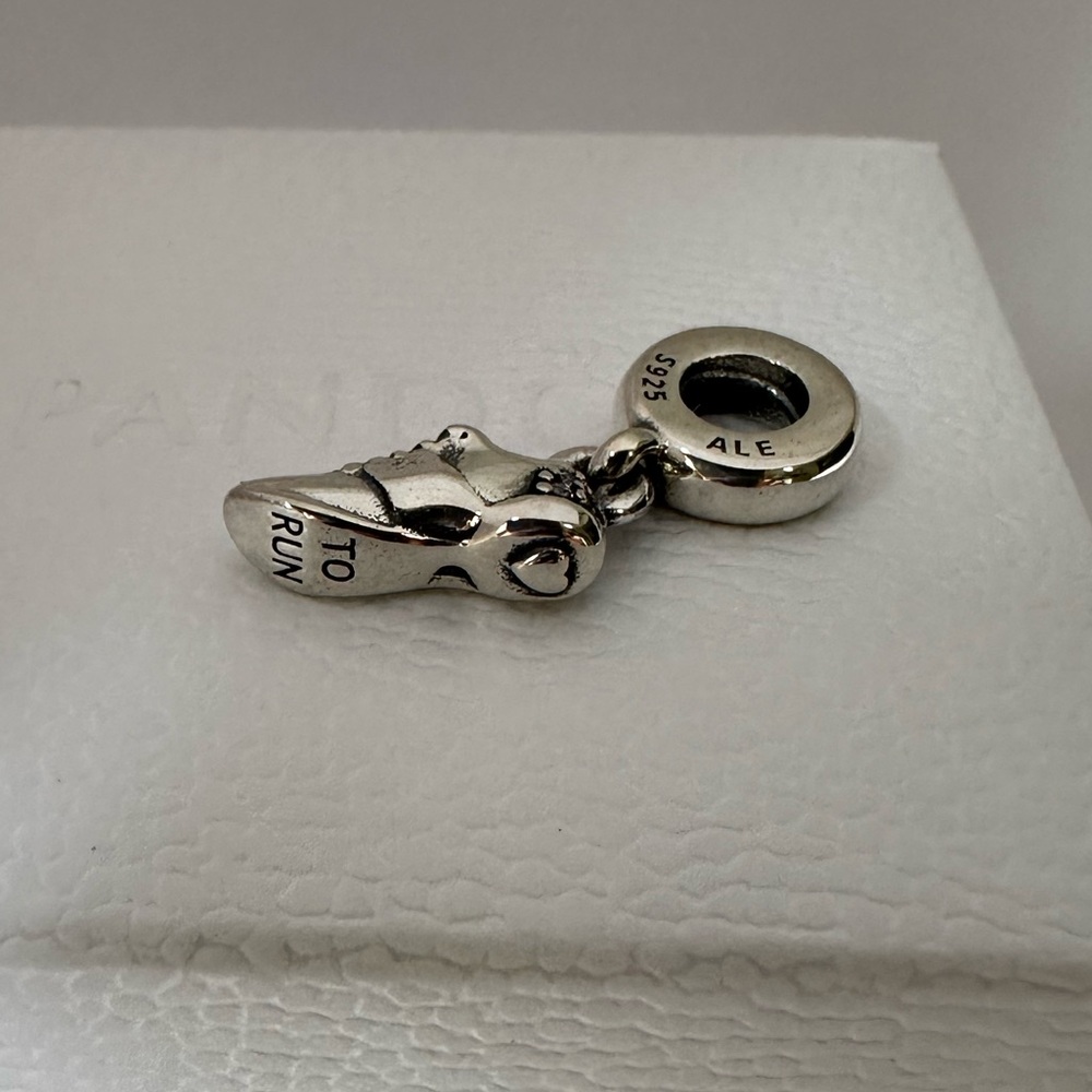 Pandora I love to Run Shoe Charm 925 Ale with gift box #48